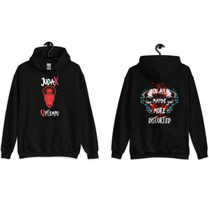 JudaX´s more Distorted Hoodie Front/Back