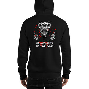 Hardcore to the Bone Hoodie Front/Back